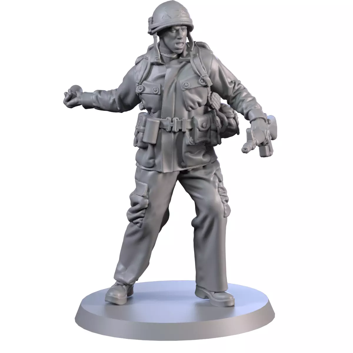 USA Vietnam Soldier 5 3D print model_0