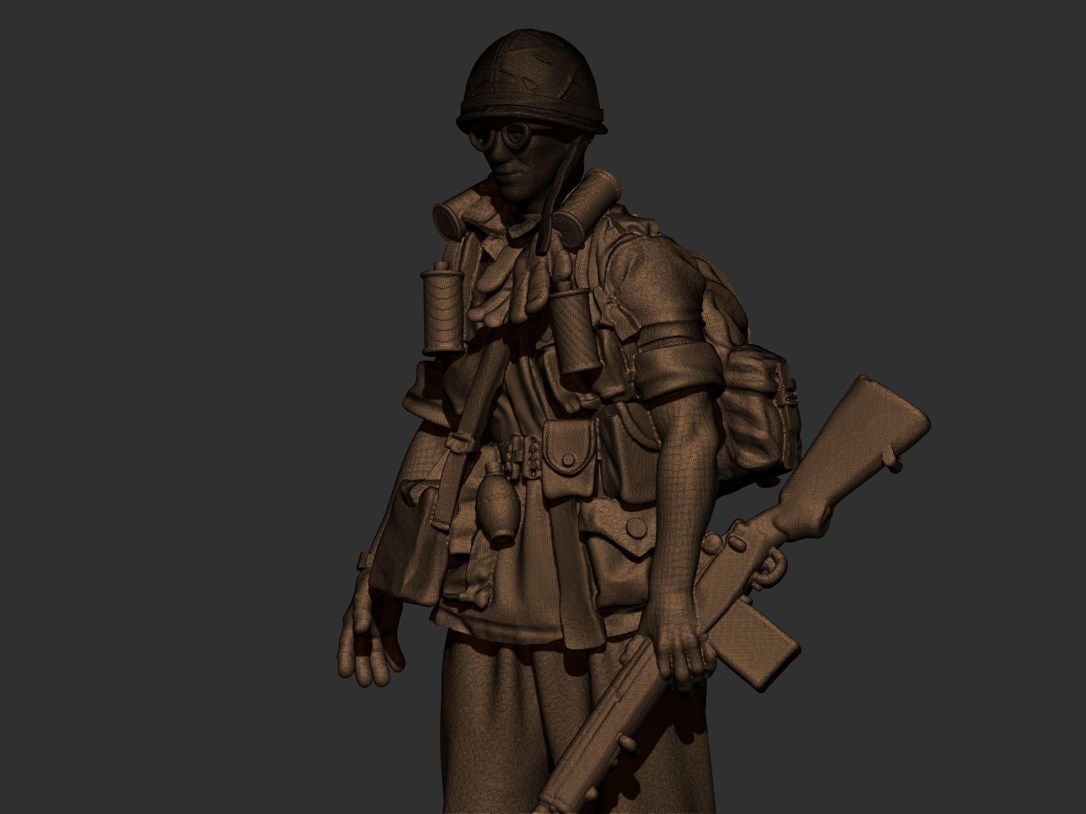 USA Vietnam Soldier  6 3D print model_4