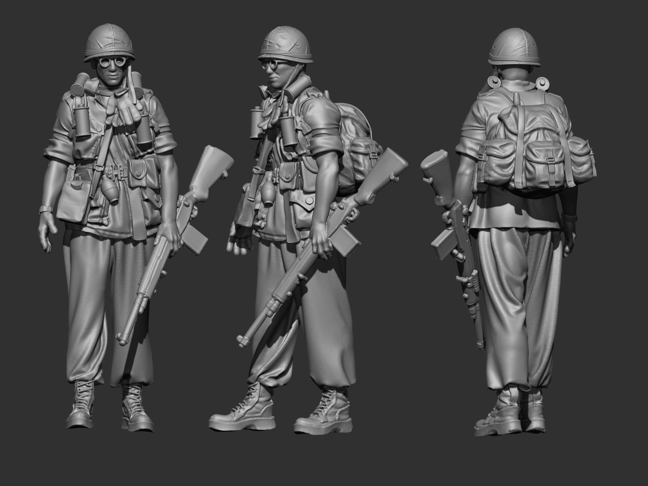 USA Vietnam Soldier  6 3D print model_2