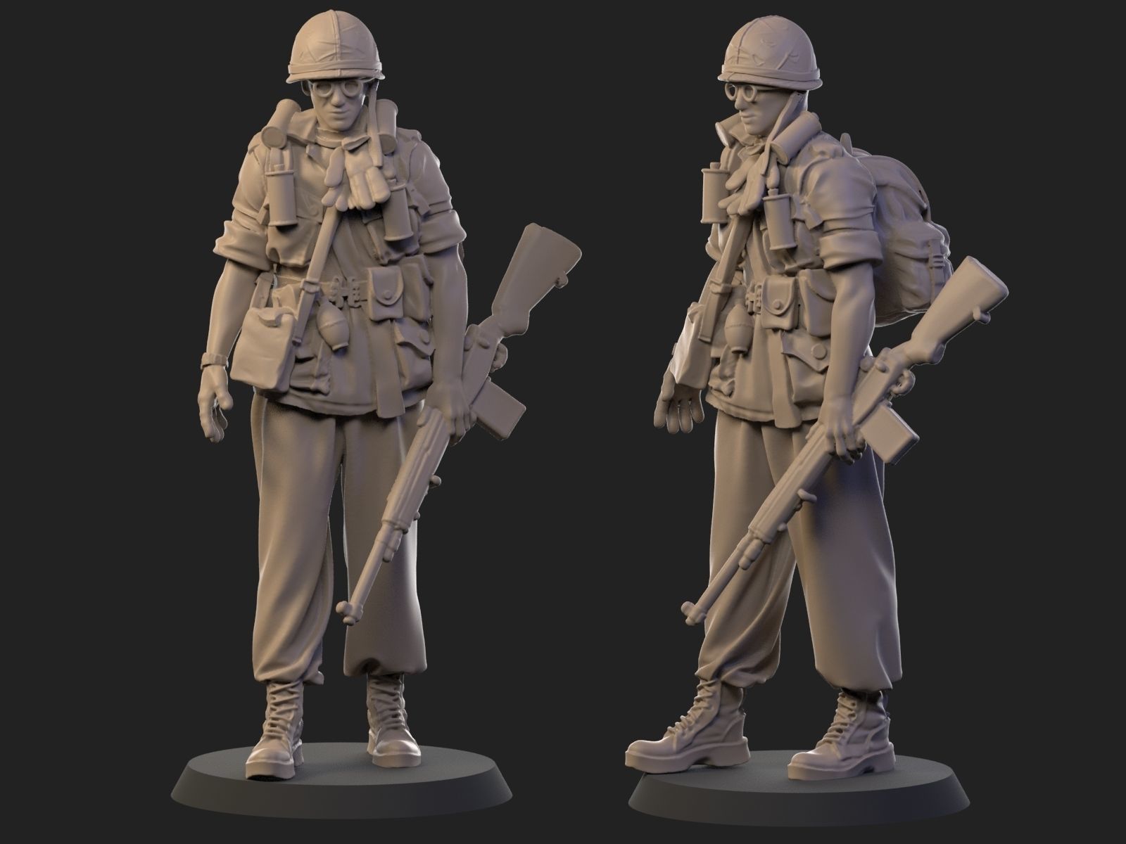 USA Vietnam Soldier  6 3D print model_1