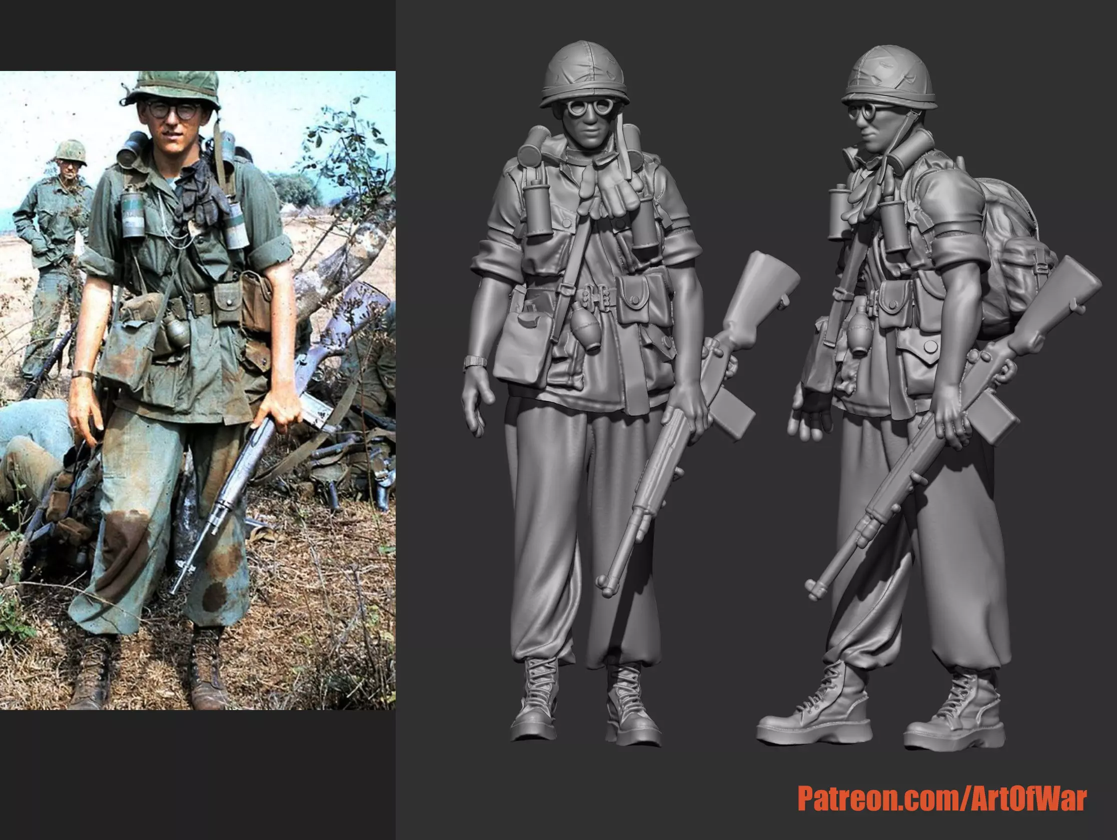 USA Vietnam Soldier  6 3D print model_0