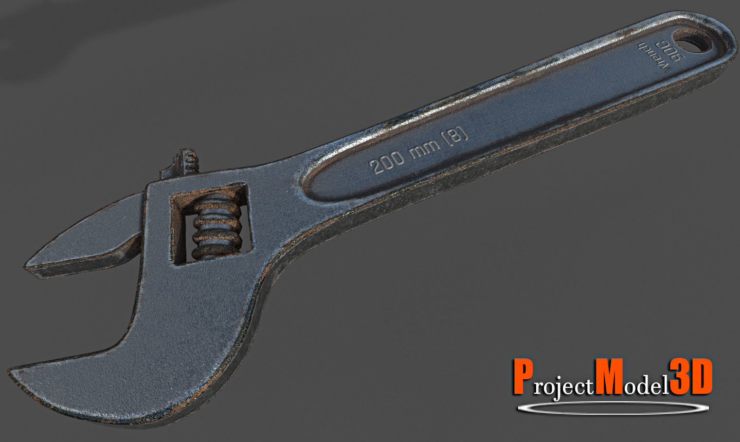 Wrench-Version-001 wrench Low-poly 3D model_1