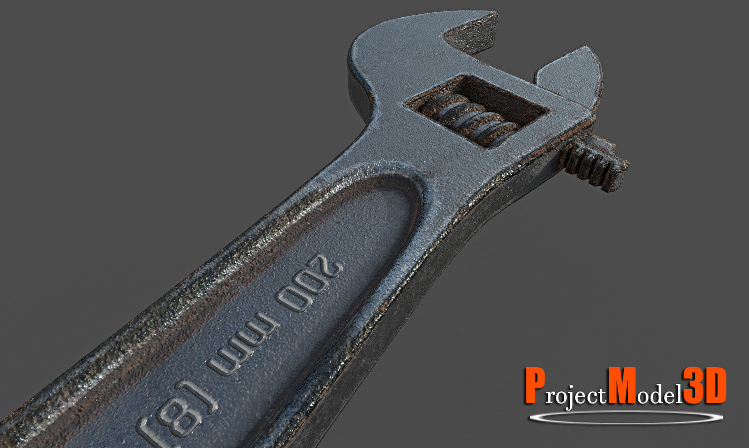 Wrench-Version-001 wrench Low-poly 3D model_4