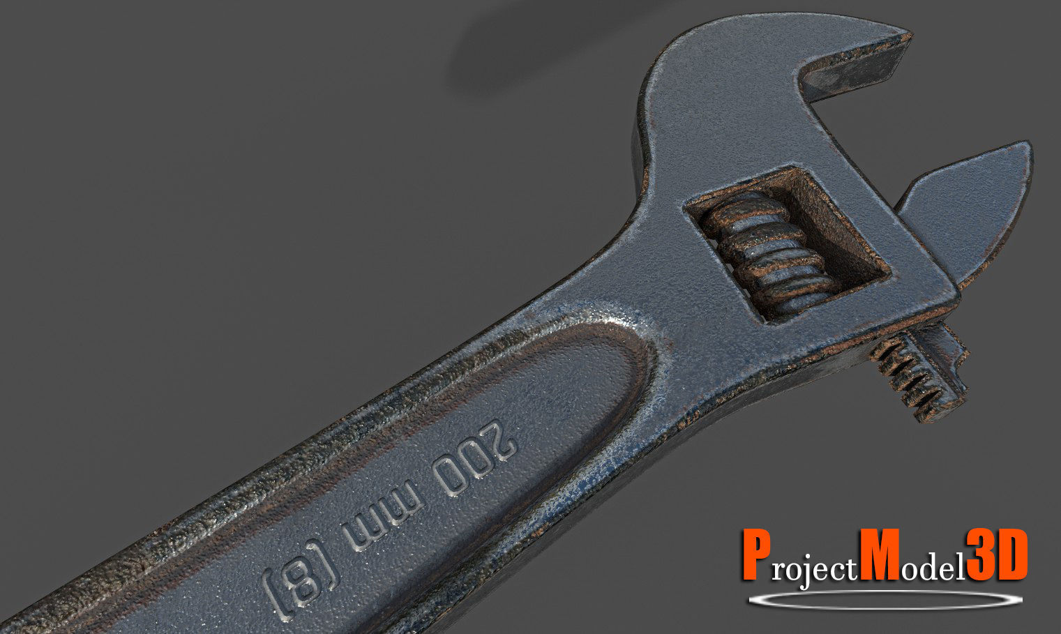Wrench-Version-001 wrench Low-poly 3D model_8