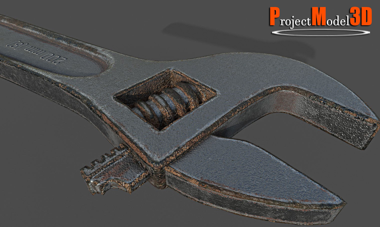 Wrench-Version-001 wrench Low-poly 3D model_5