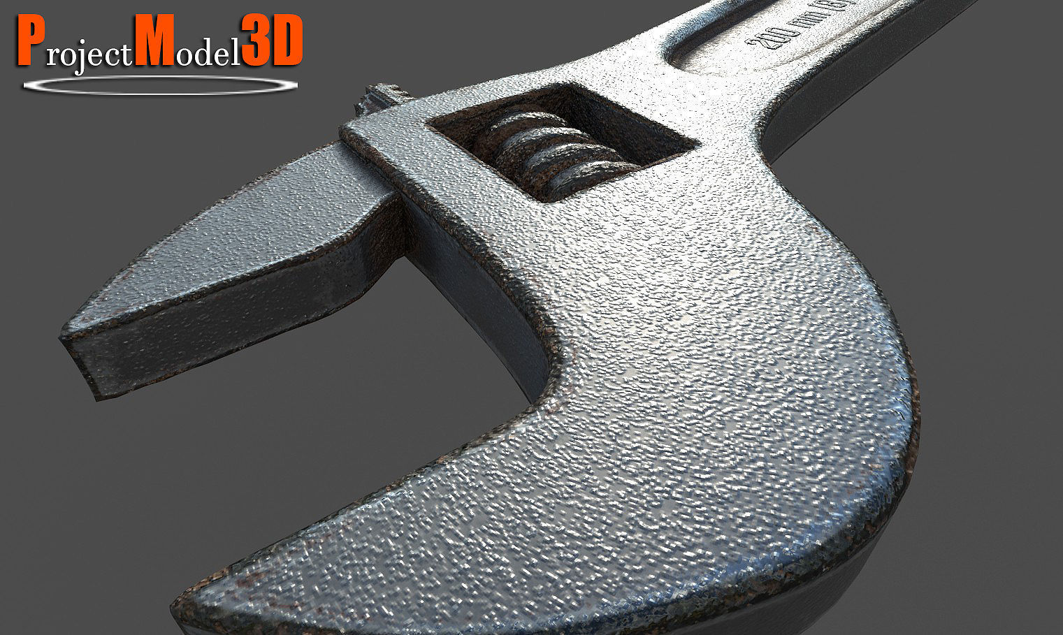 Wrench-Version-001 wrench Low-poly 3D model_6