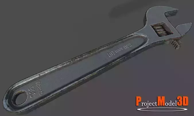 Wrench-Version-001 wrench Low-poly 3D model