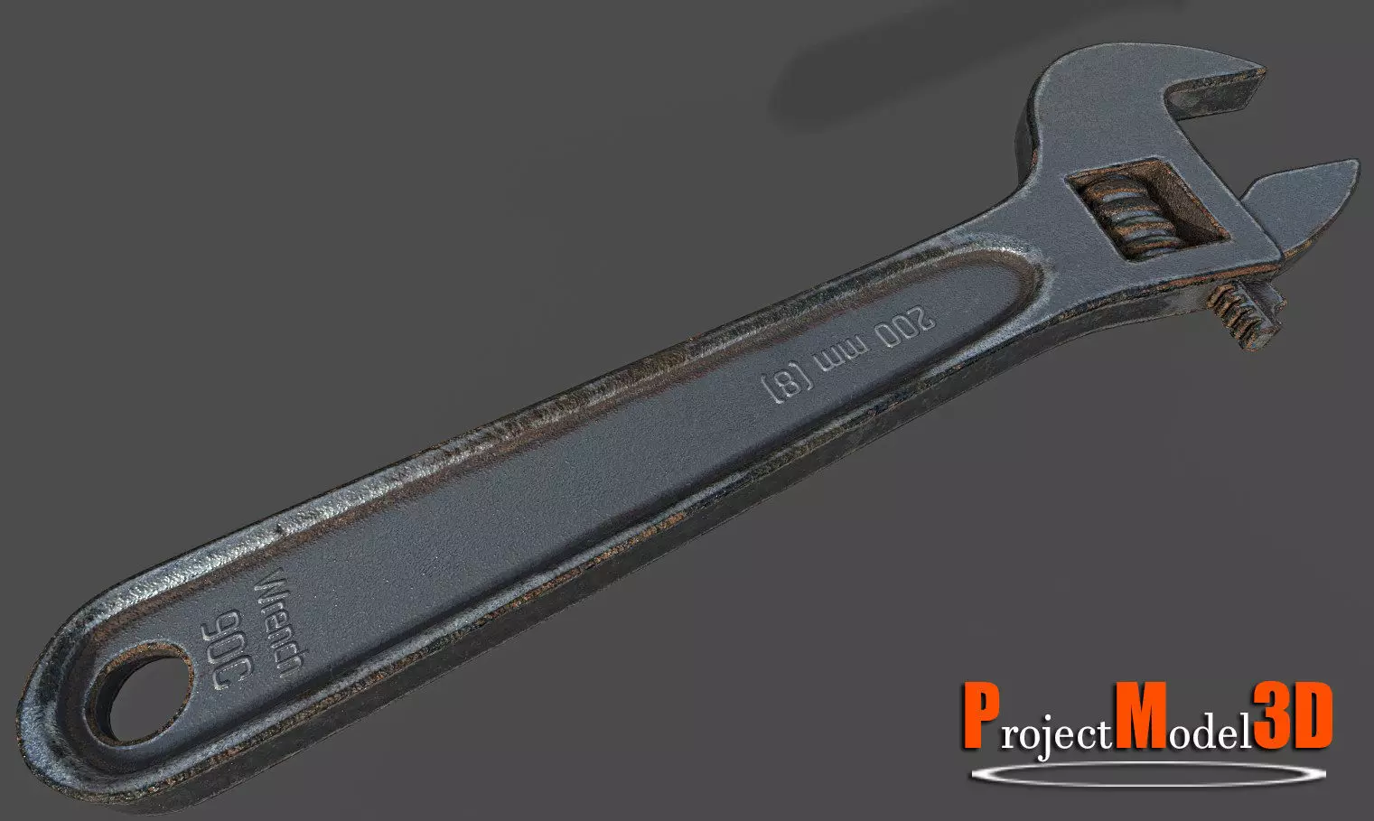 Wrench-Version-001 wrench Low-poly 3D model_0