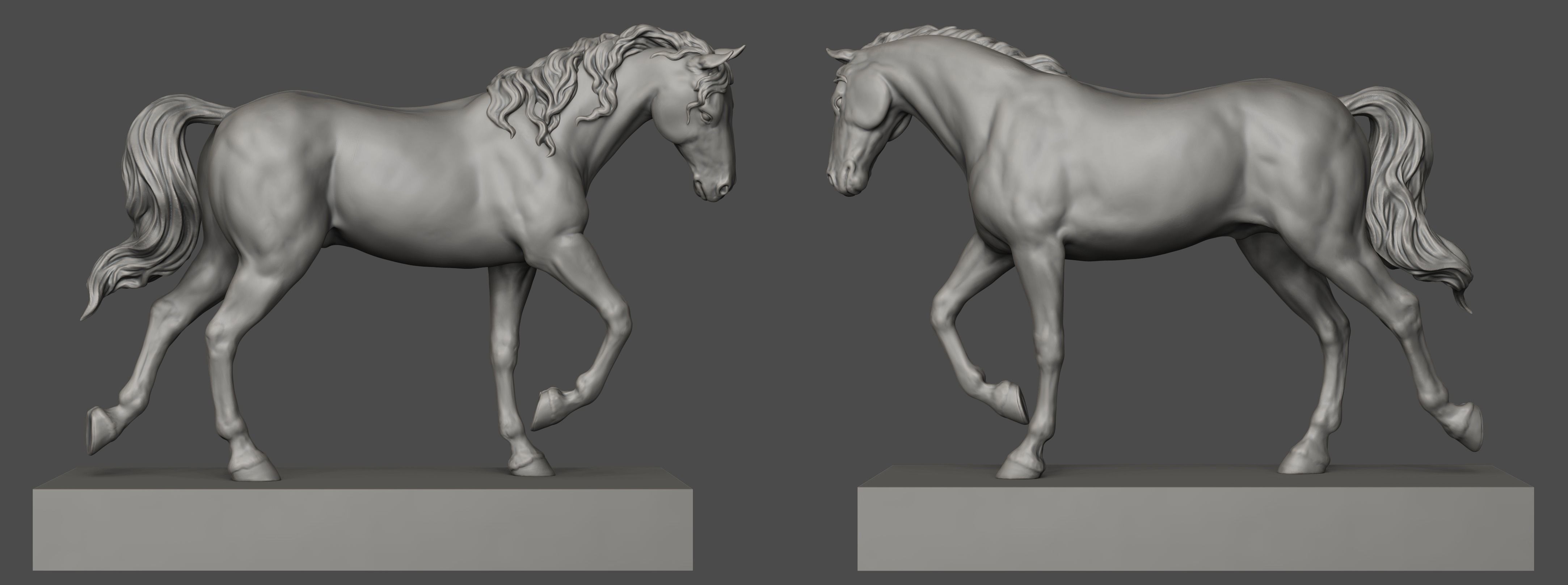 Bucephalus - Horse for 3D printing 3D print model_2