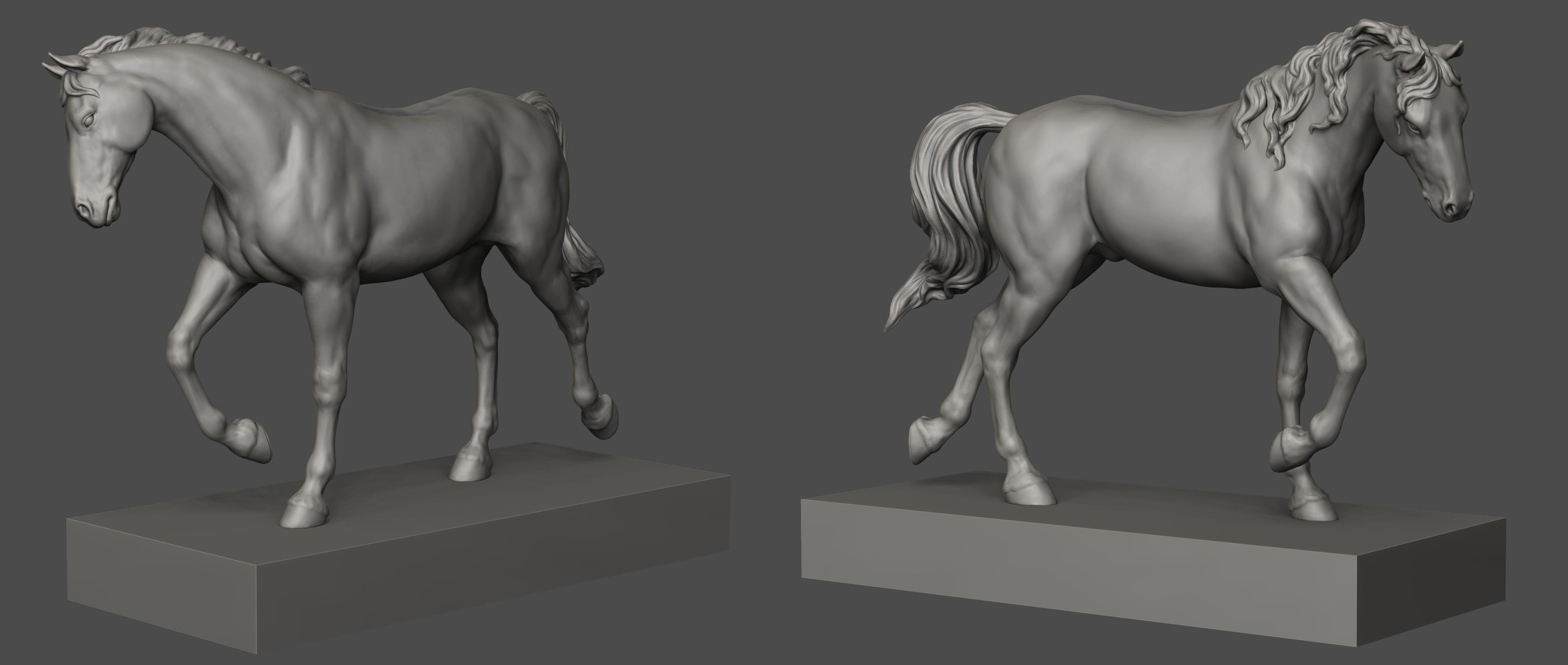 Bucephalus - Horse for 3D printing 3D print model_1