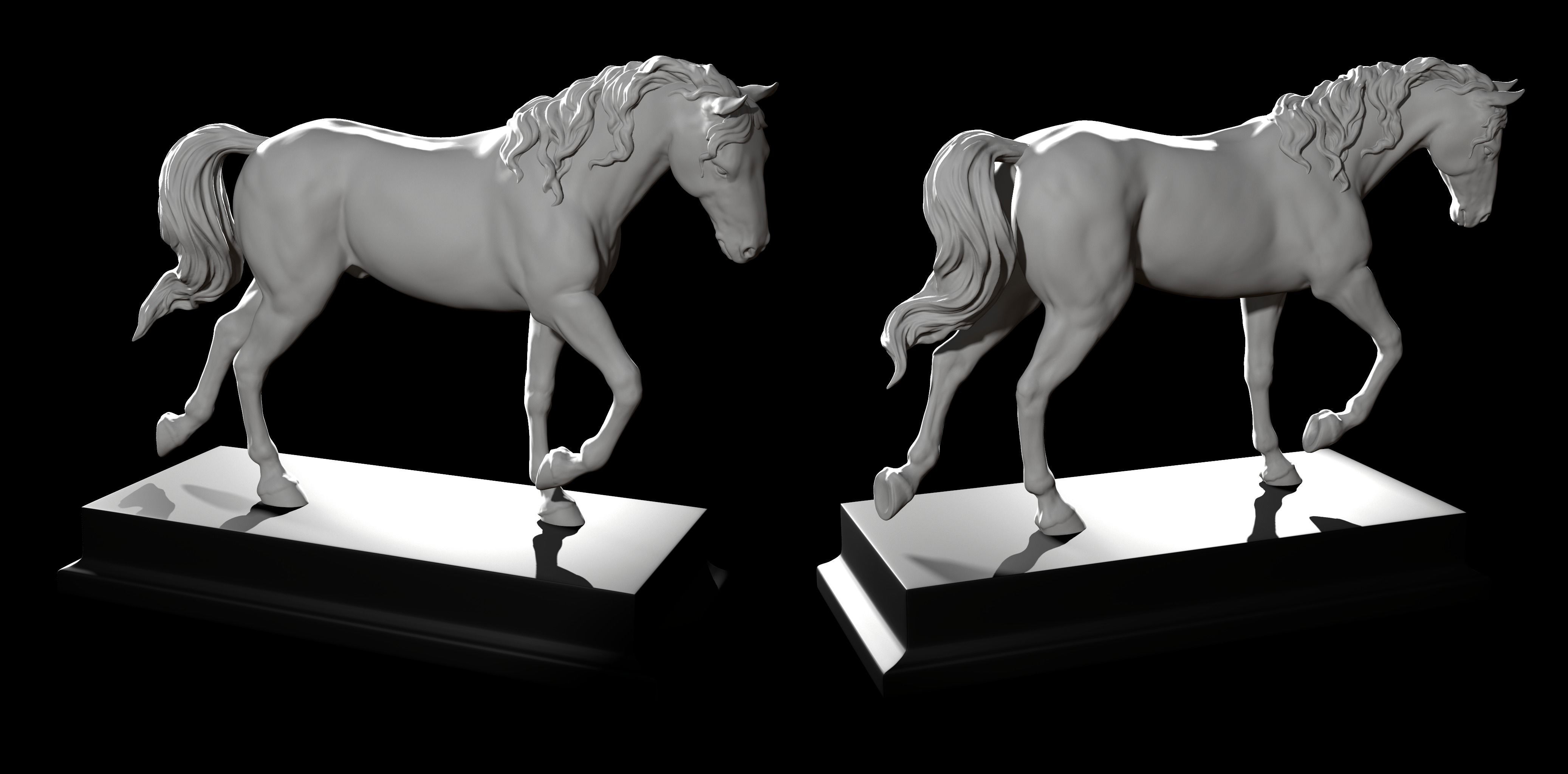 Bucephalus - Horse for 3D printing 3D print model_8