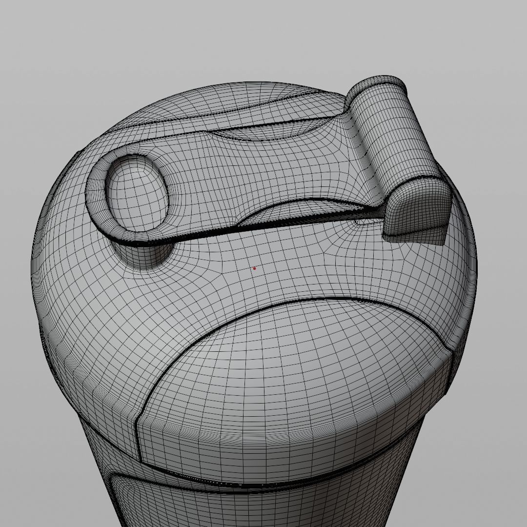 Protein shaker bottle 3D model_15