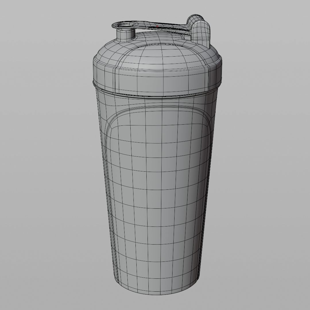 Protein shaker bottle 3D model_13