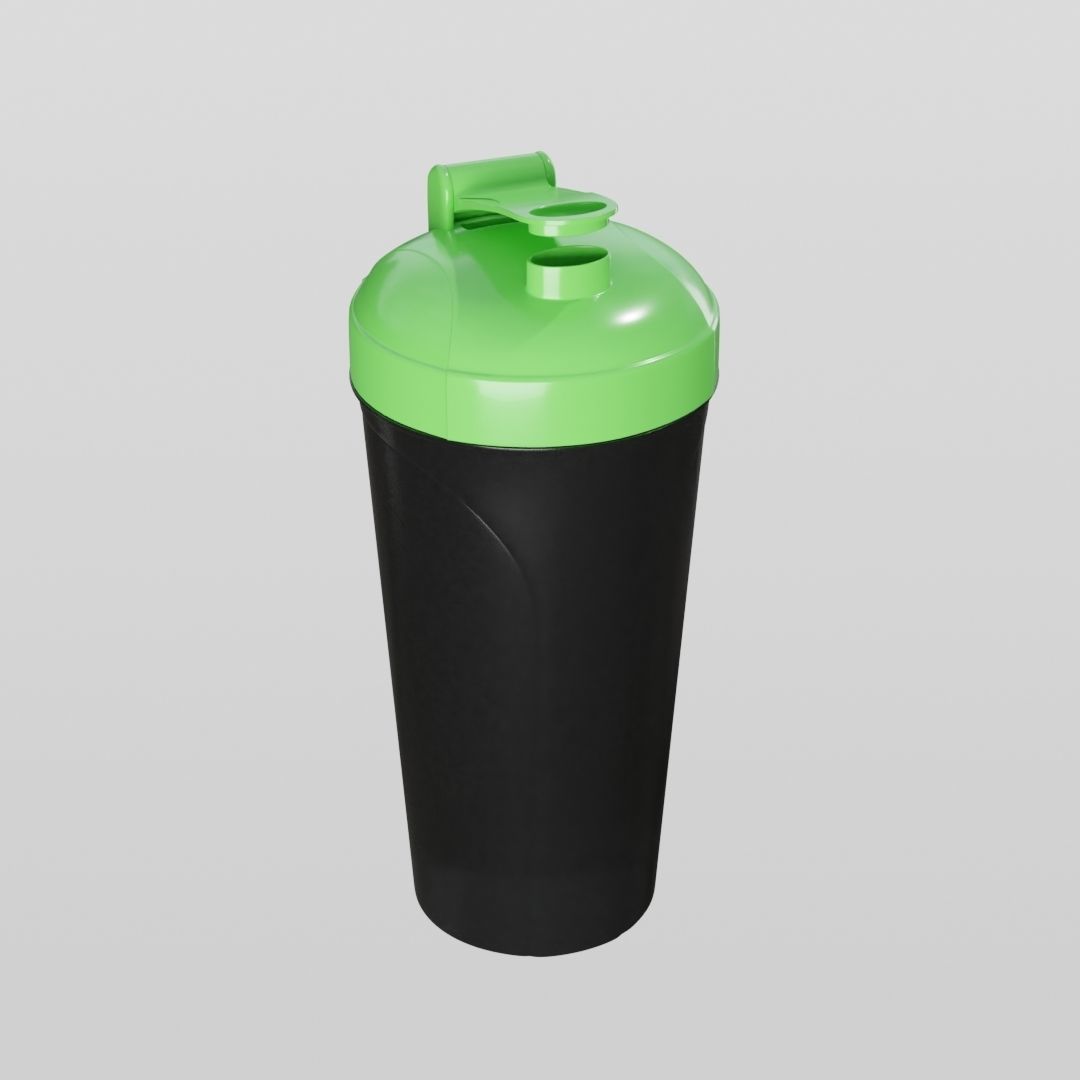 Protein shaker bottle 3D model_12