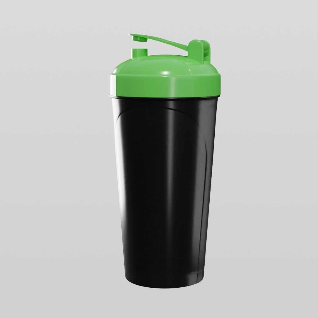 Protein shaker bottle 3D model_7