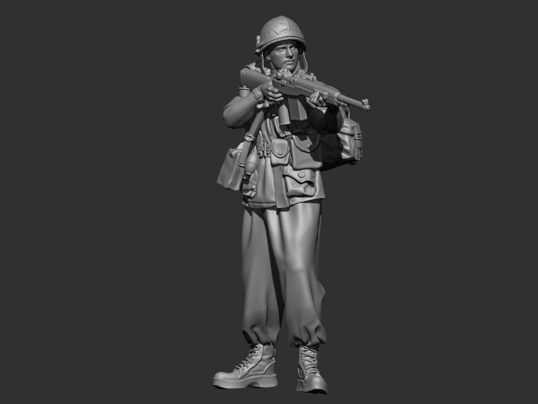 USA Vietnam Soldier 7 3D print model_4