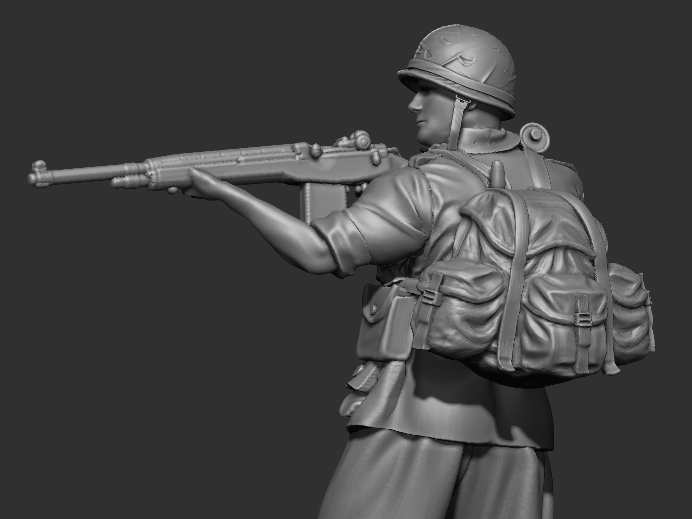 USA Vietnam Soldier 7 3D print model_2