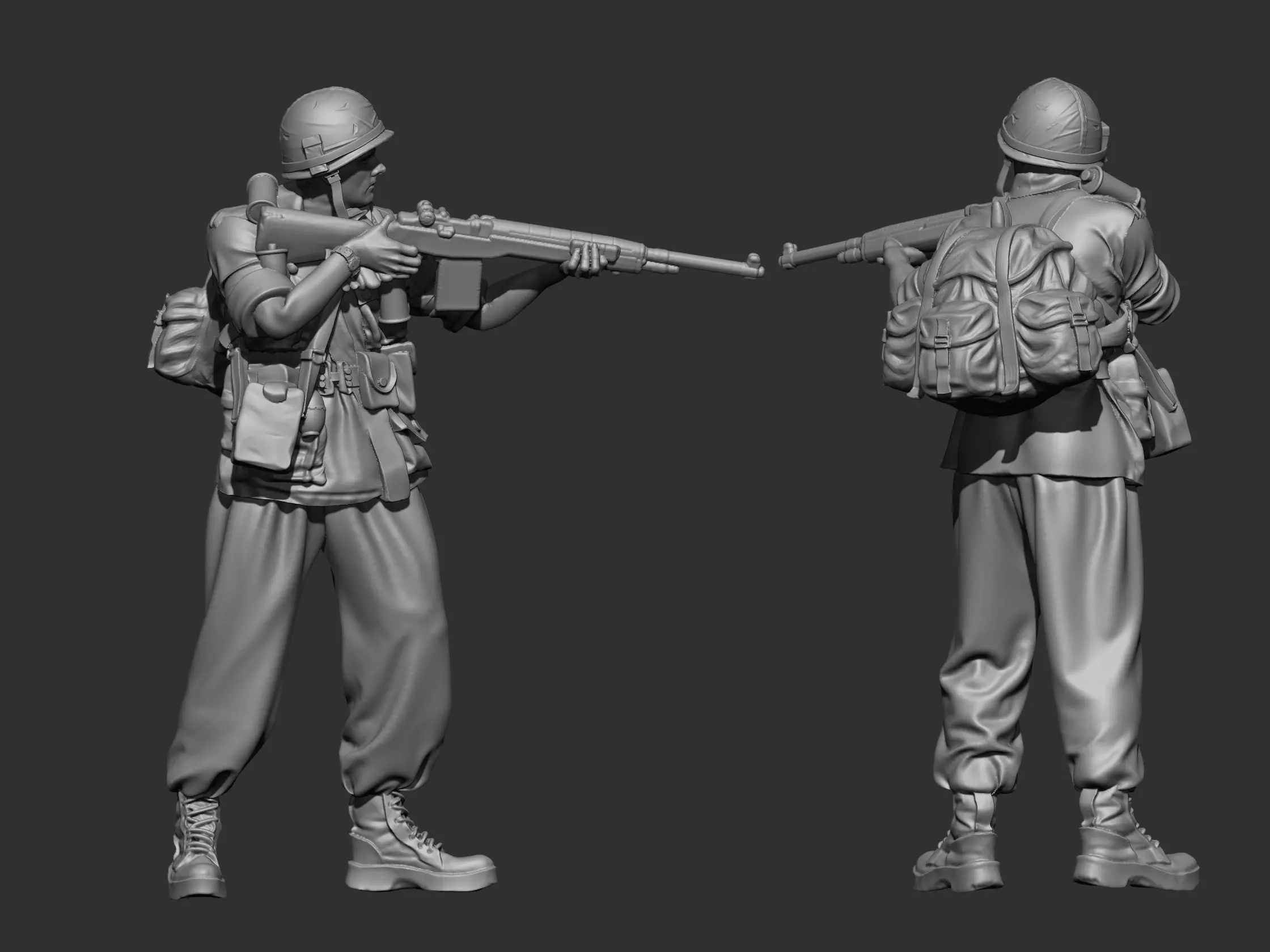 USA Vietnam Soldier 7 3D print model_0