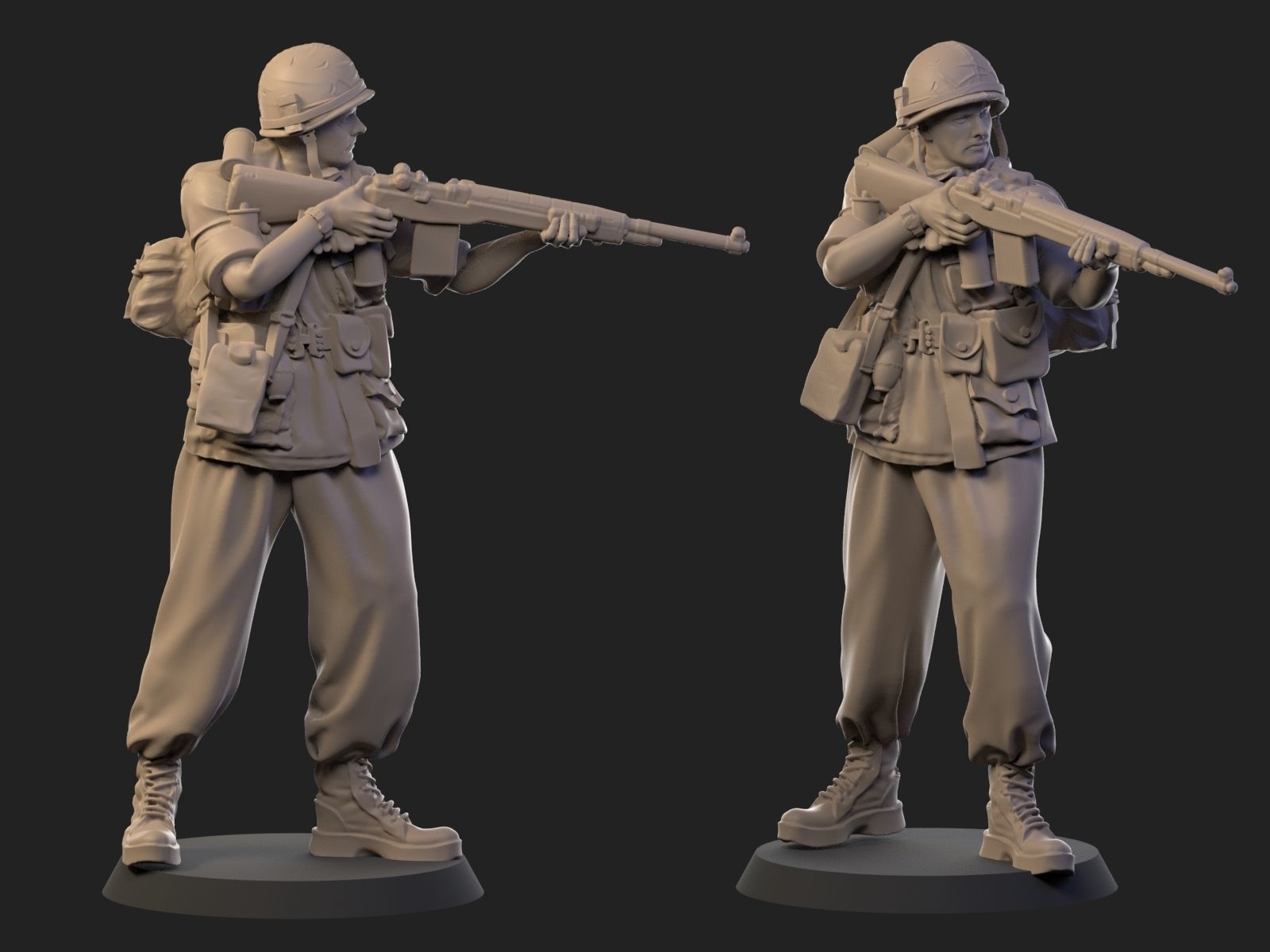 USA Vietnam Soldier 7 3D print model_1