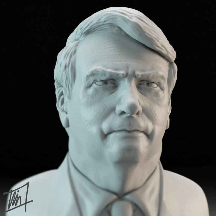 Jair Messias Bolsonaro 3D print model_3