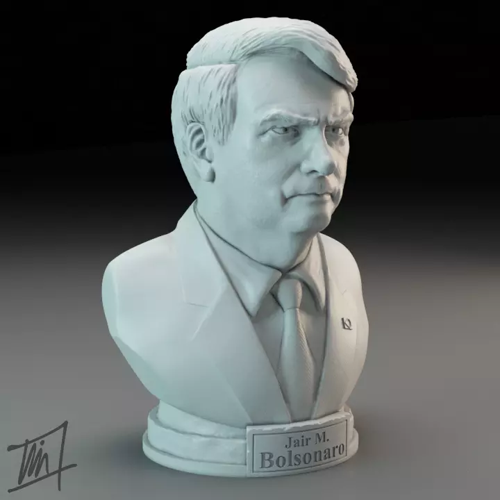 Jair Messias Bolsonaro 3D print model_0