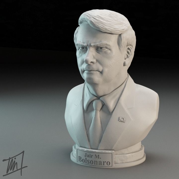 Jair Messias Bolsonaro 3D print model_2