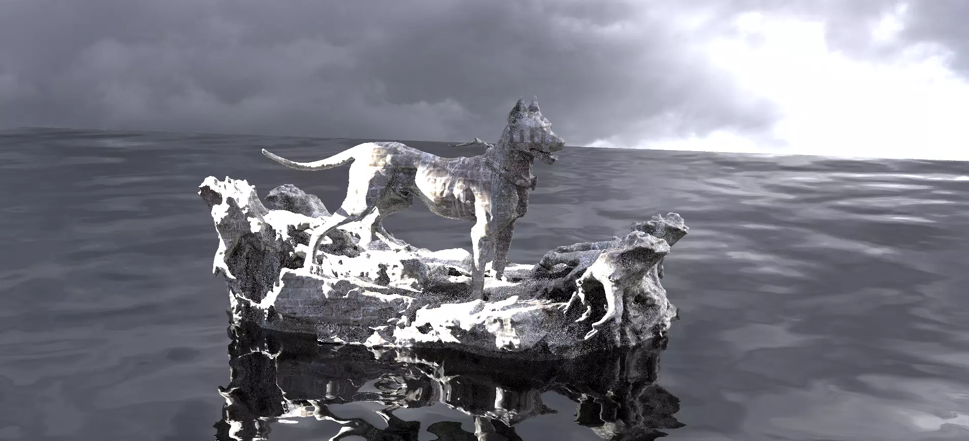 Hunting Hound 3D model_0