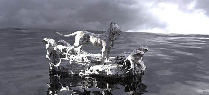 Hunting Hound 3D model