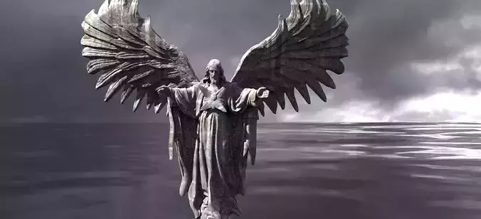 Christ with wings 1 3D
