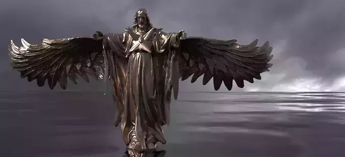 Holy Christ wings Wide