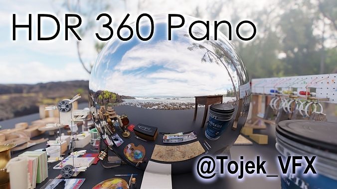 HDR 360 Pano Hawaii - 080 Richardson Ocean Park - rocky seashore 3D model