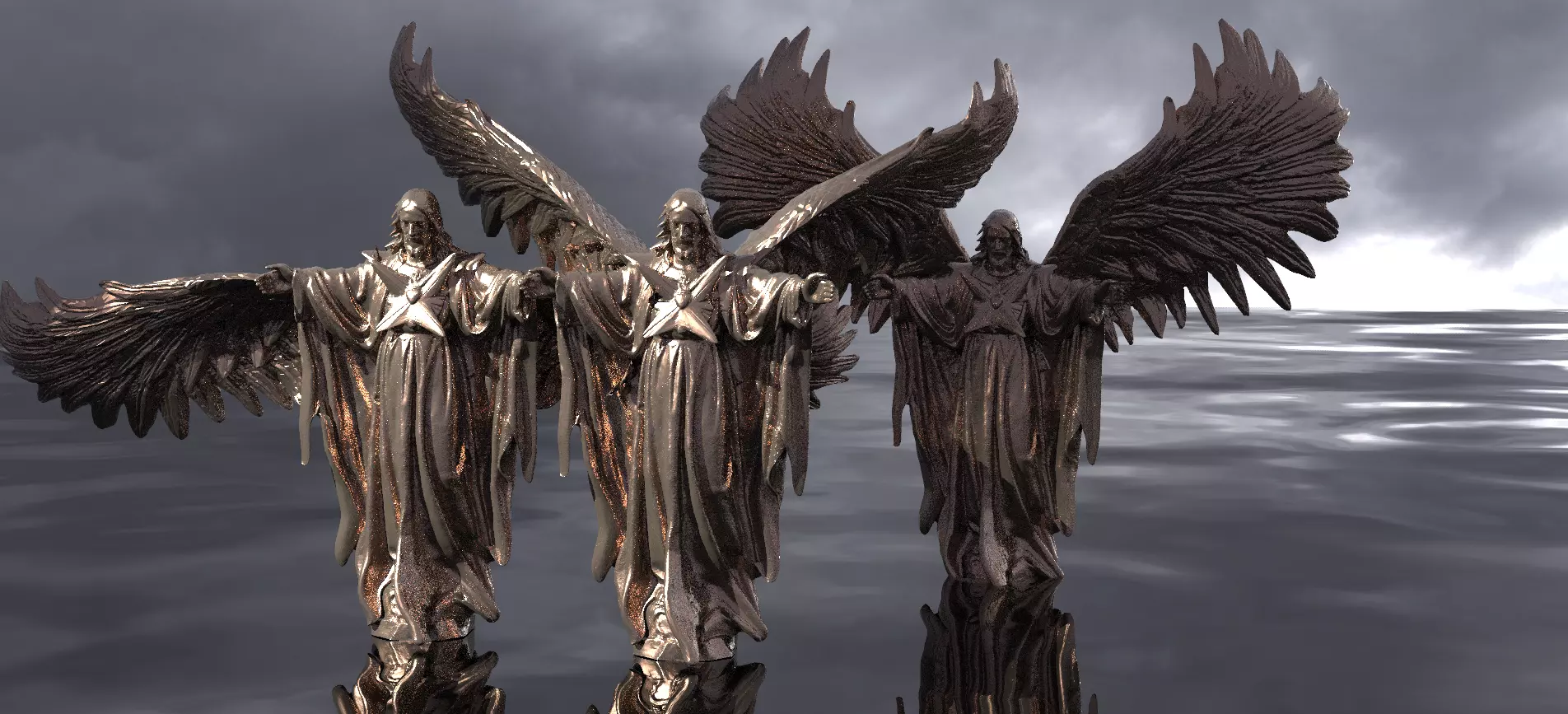 Christ Angelic form 3 models 3D model