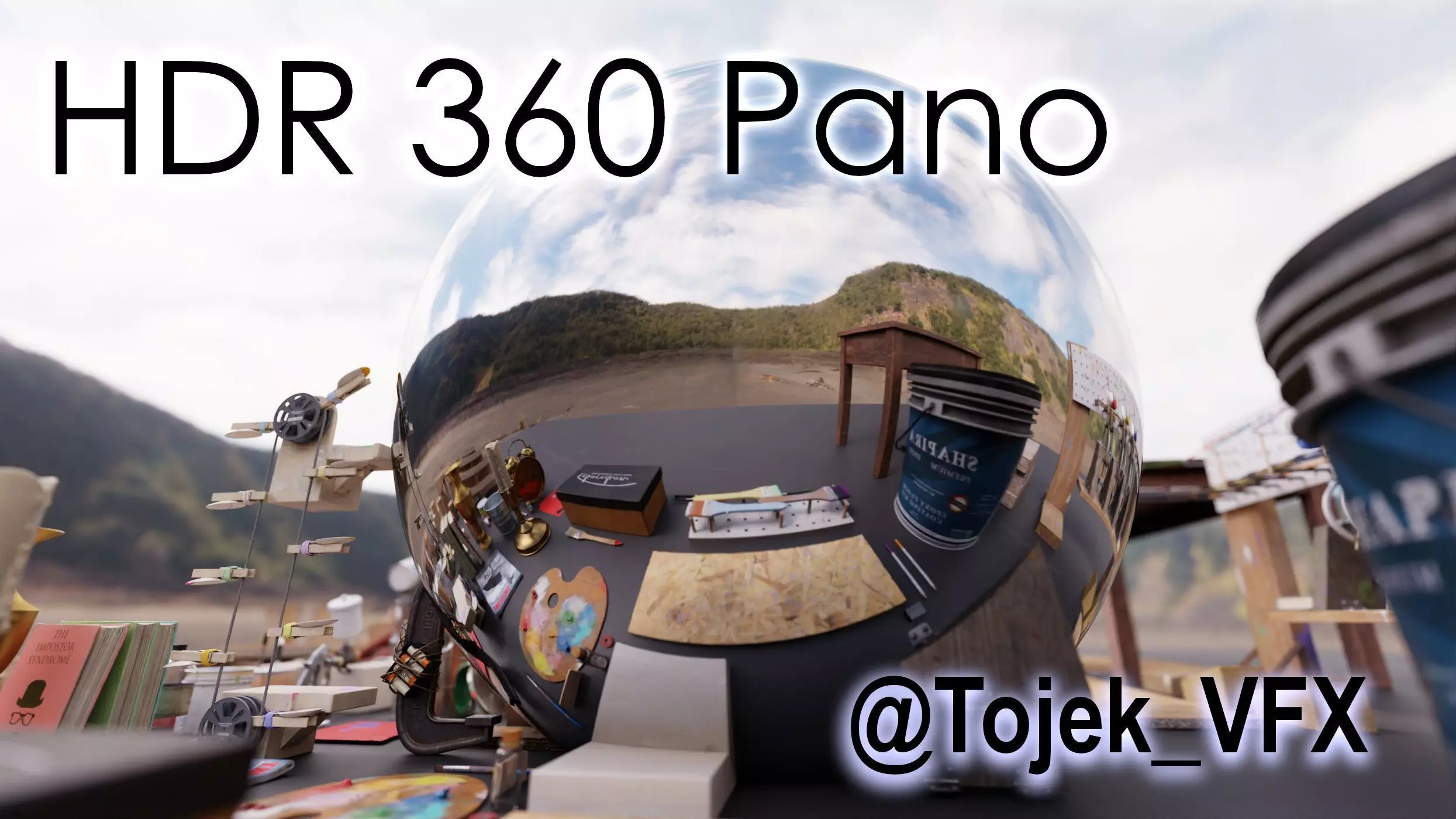 HDR 360 Pano Hawaii - 087 Kilauea Iki Trailhead - volcano crater 3D model_0