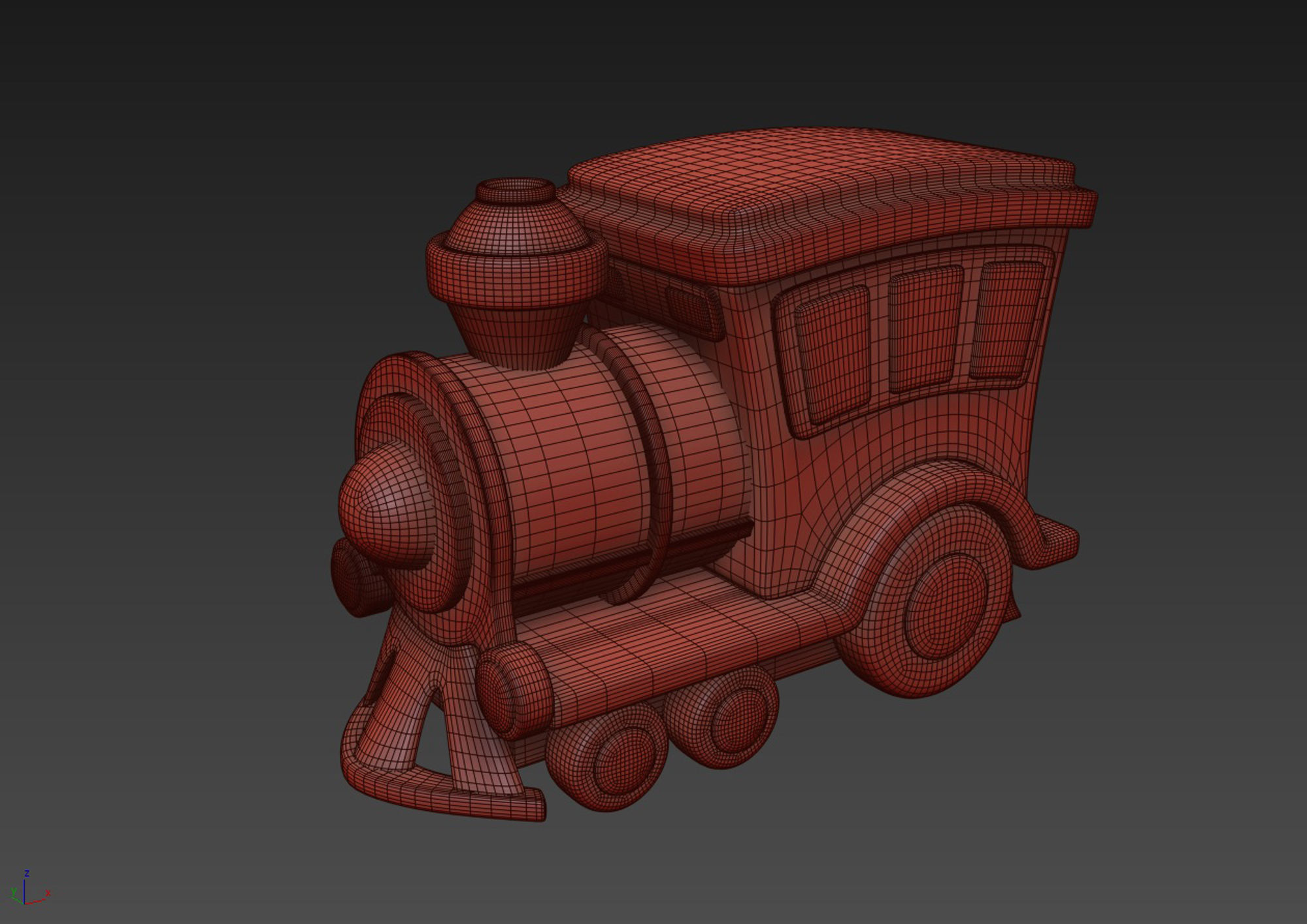 Toy Train 3D model 3D model_5