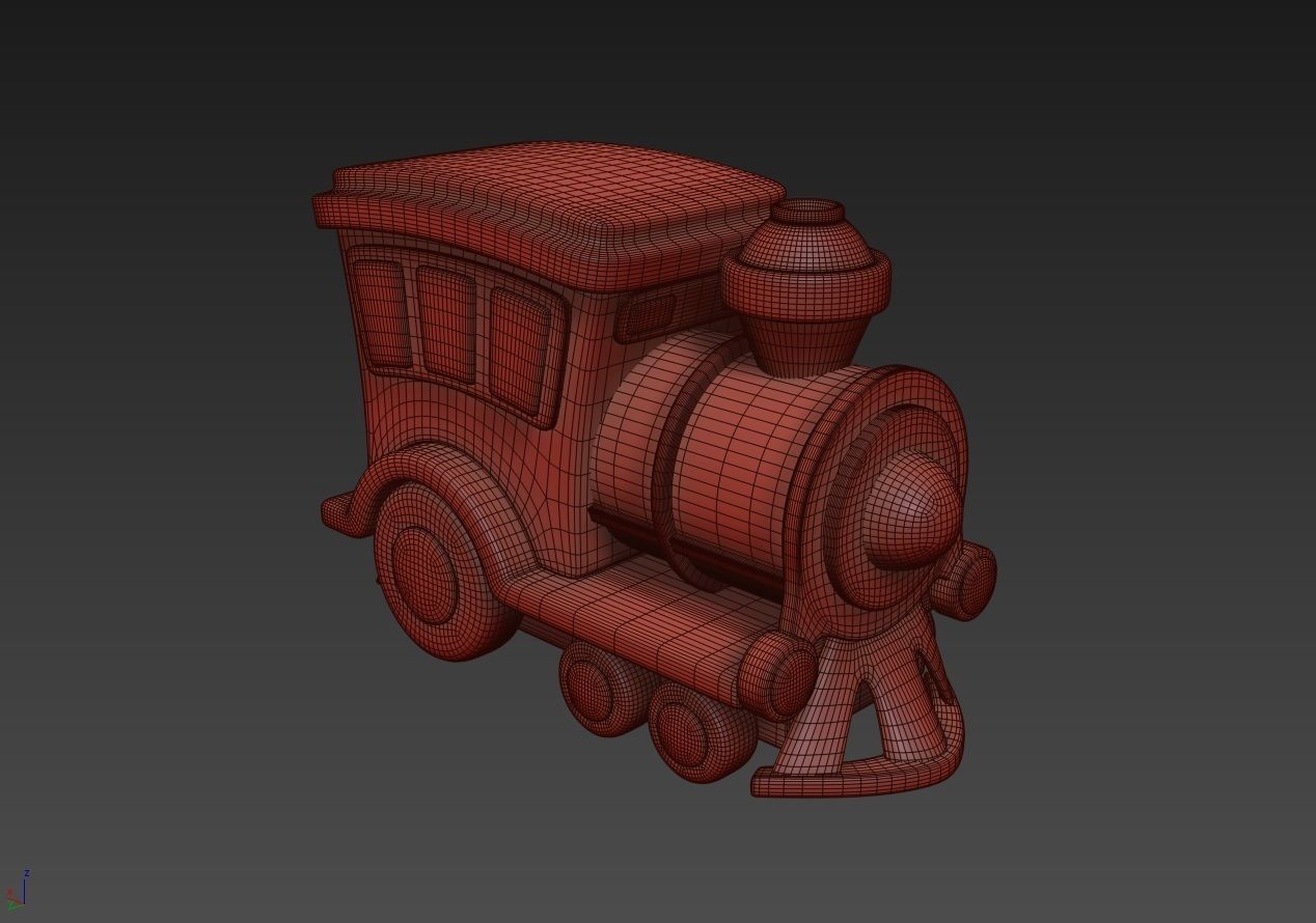 Toy Train 3D model 3D model_11
