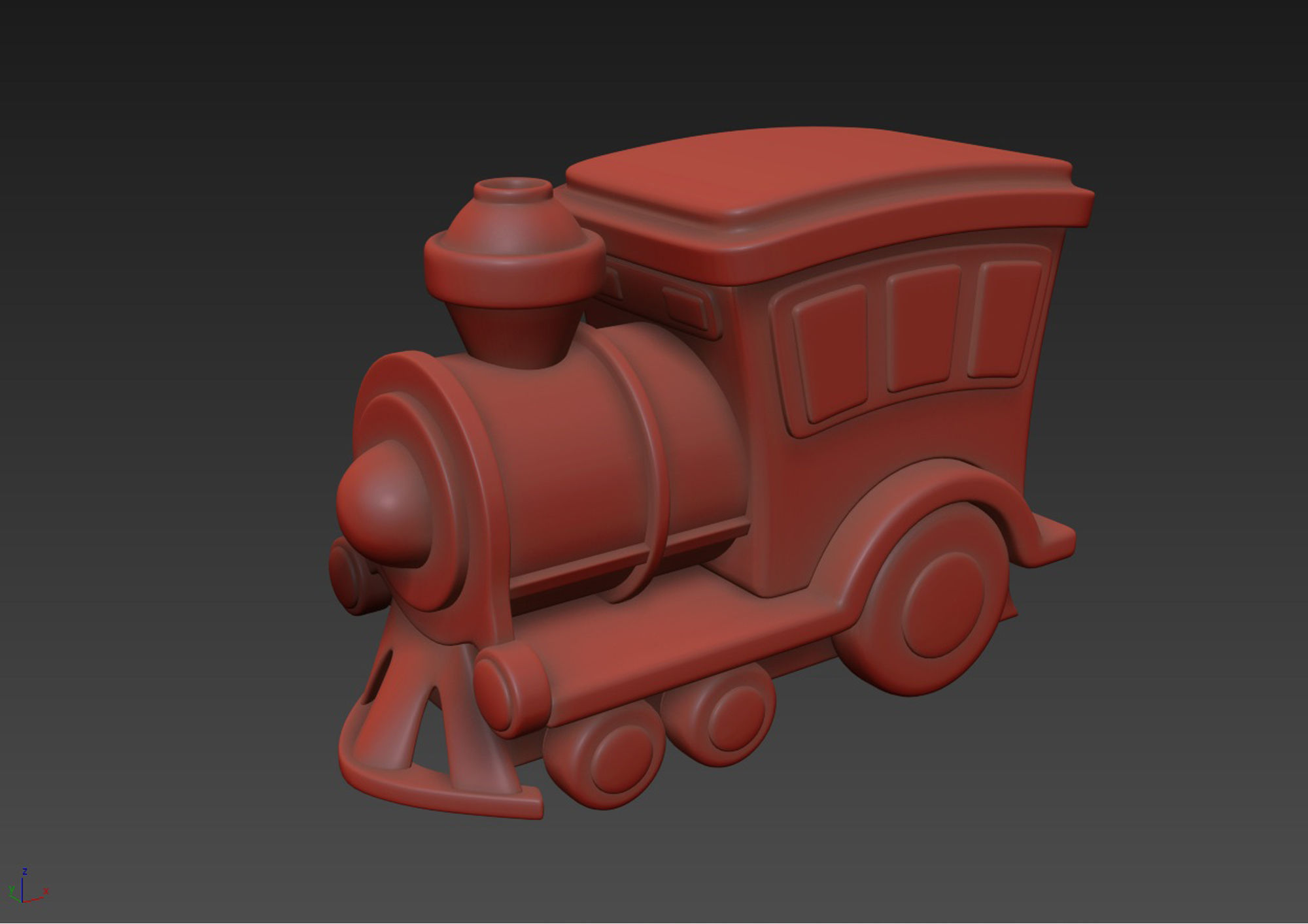 Toy Train 3D model 3D model_3