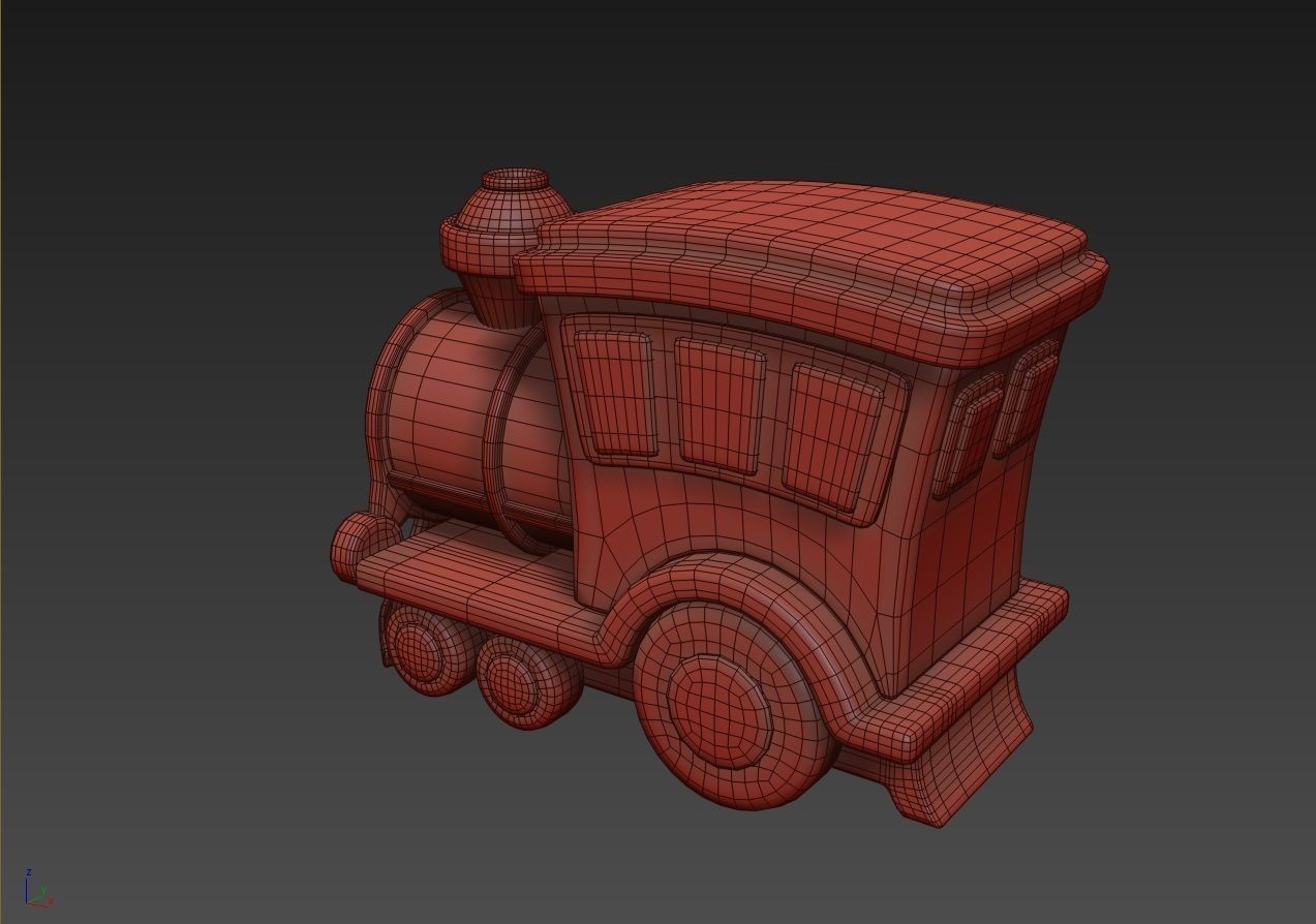Toy Train 3D model 3D model_7