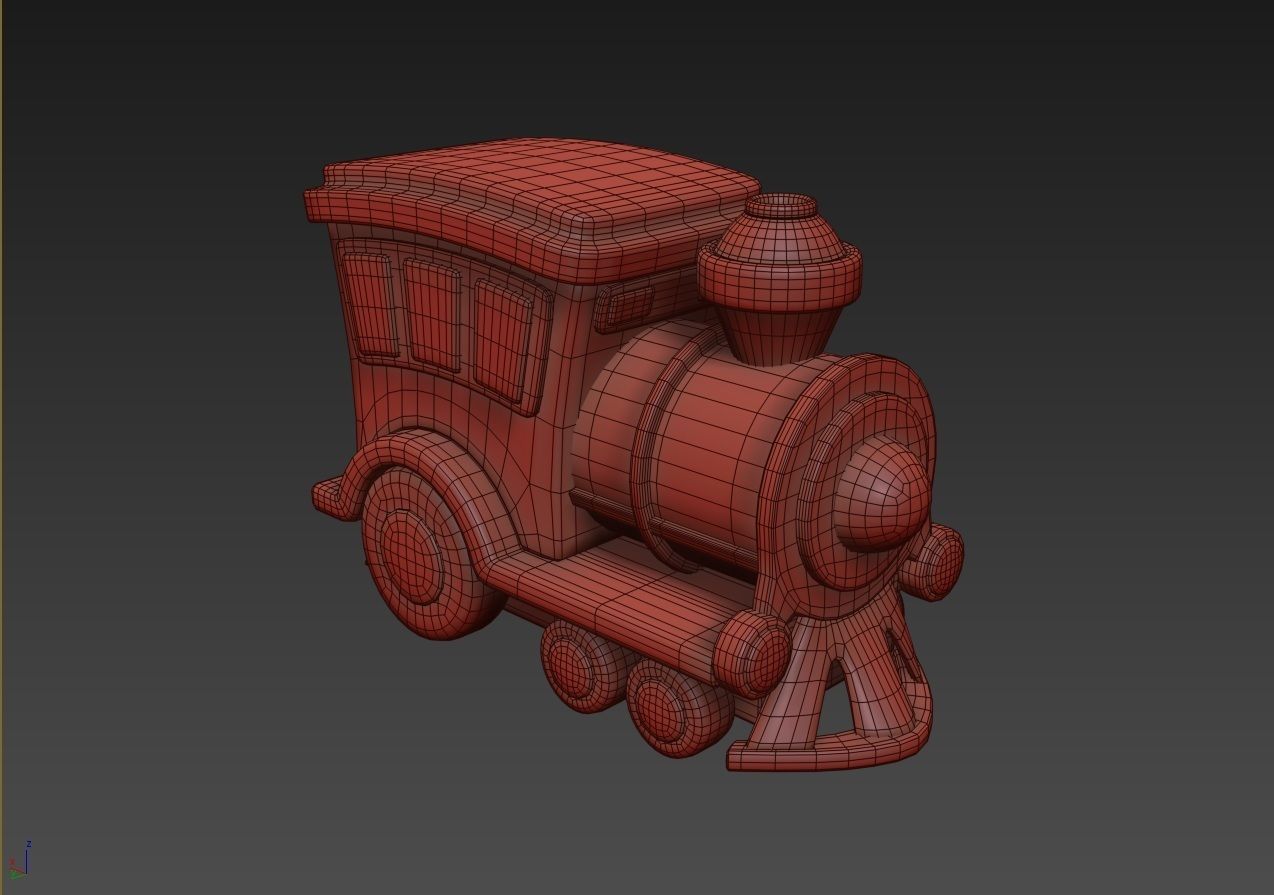 Toy Train 3D model 3D model_10