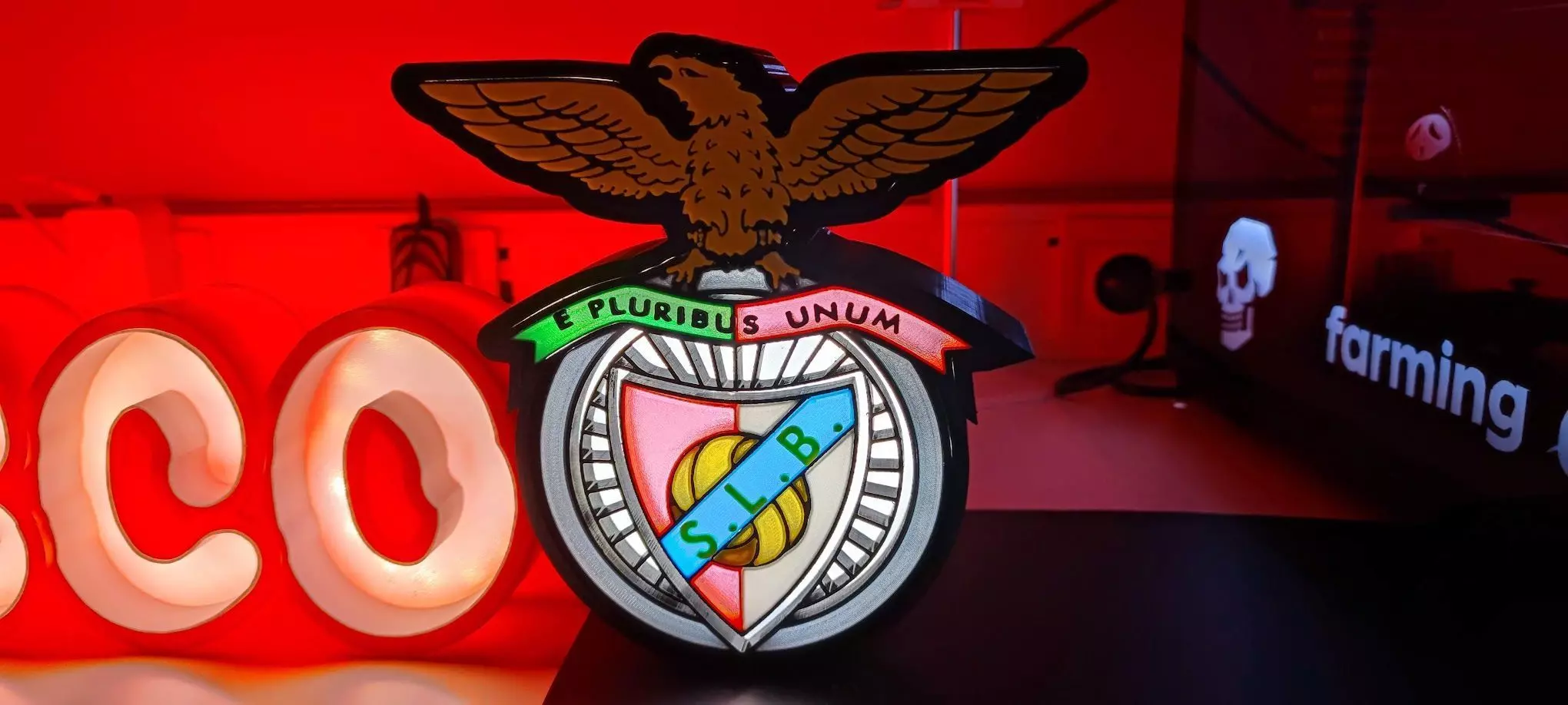 LED Symbol Benfica 3D print model_0