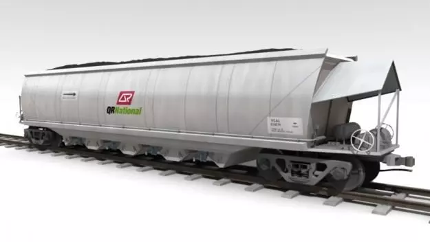 VCA Coal Hopper Wagon 3D model_0