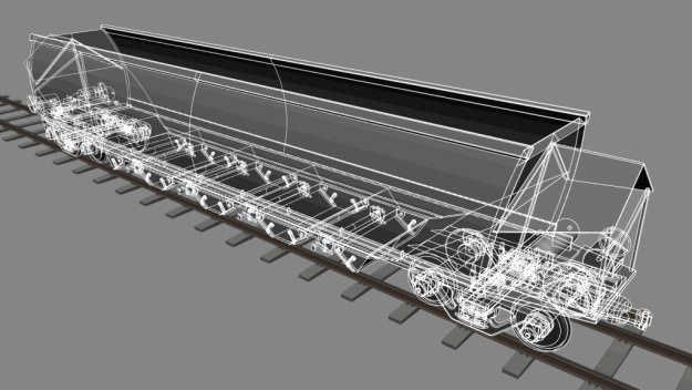 VCA Coal Hopper Wagon 3D model_6