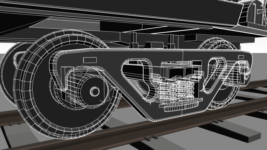 VCA Coal Hopper Wagon 3D model_7
