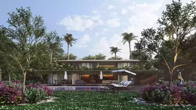 BRAZILIAN HOUSE IN LUMION 11 3D model