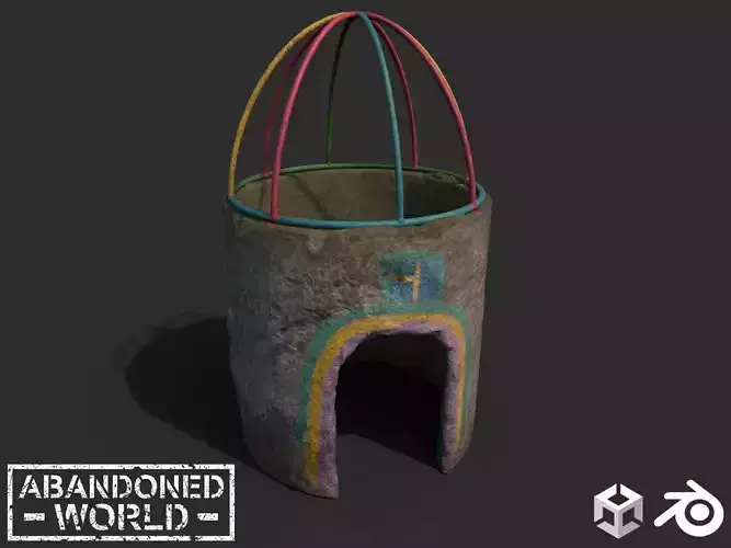 Old Concrete Ring for Soviet Playground