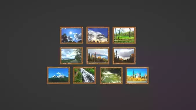 Framed painting collection