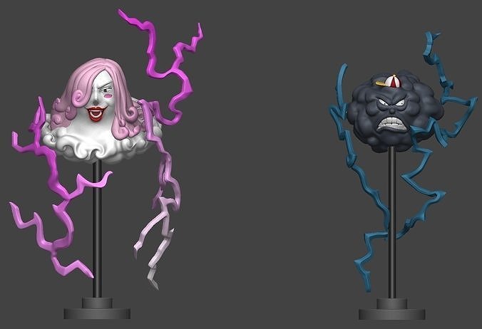 Zeus and Hera Figures - Big Mom - Charlotte Linlin One Piece 3D print model