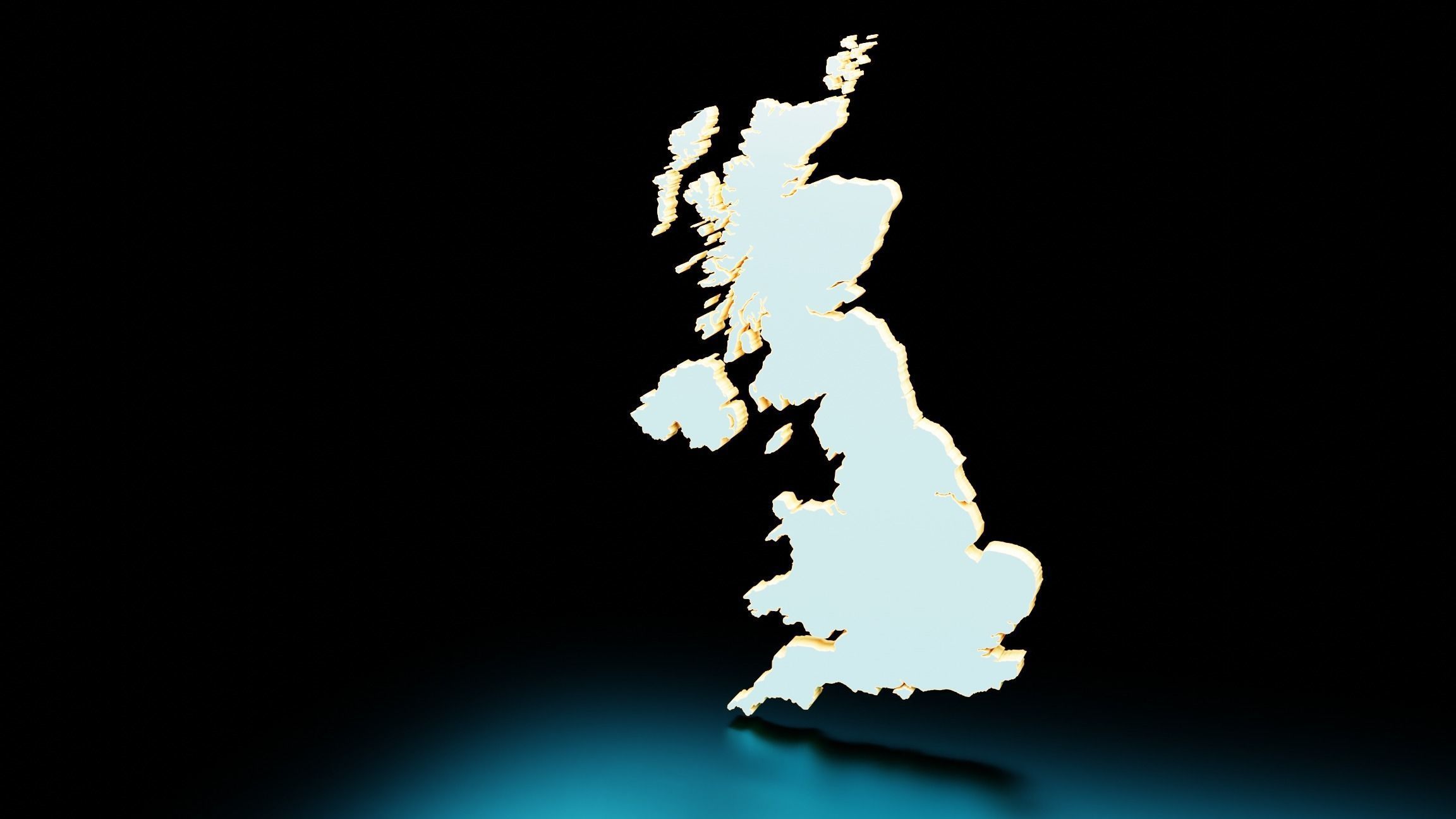 UNITED KINGDOM POLITICAL MAP LAYOUT Low-poly 3D model_22