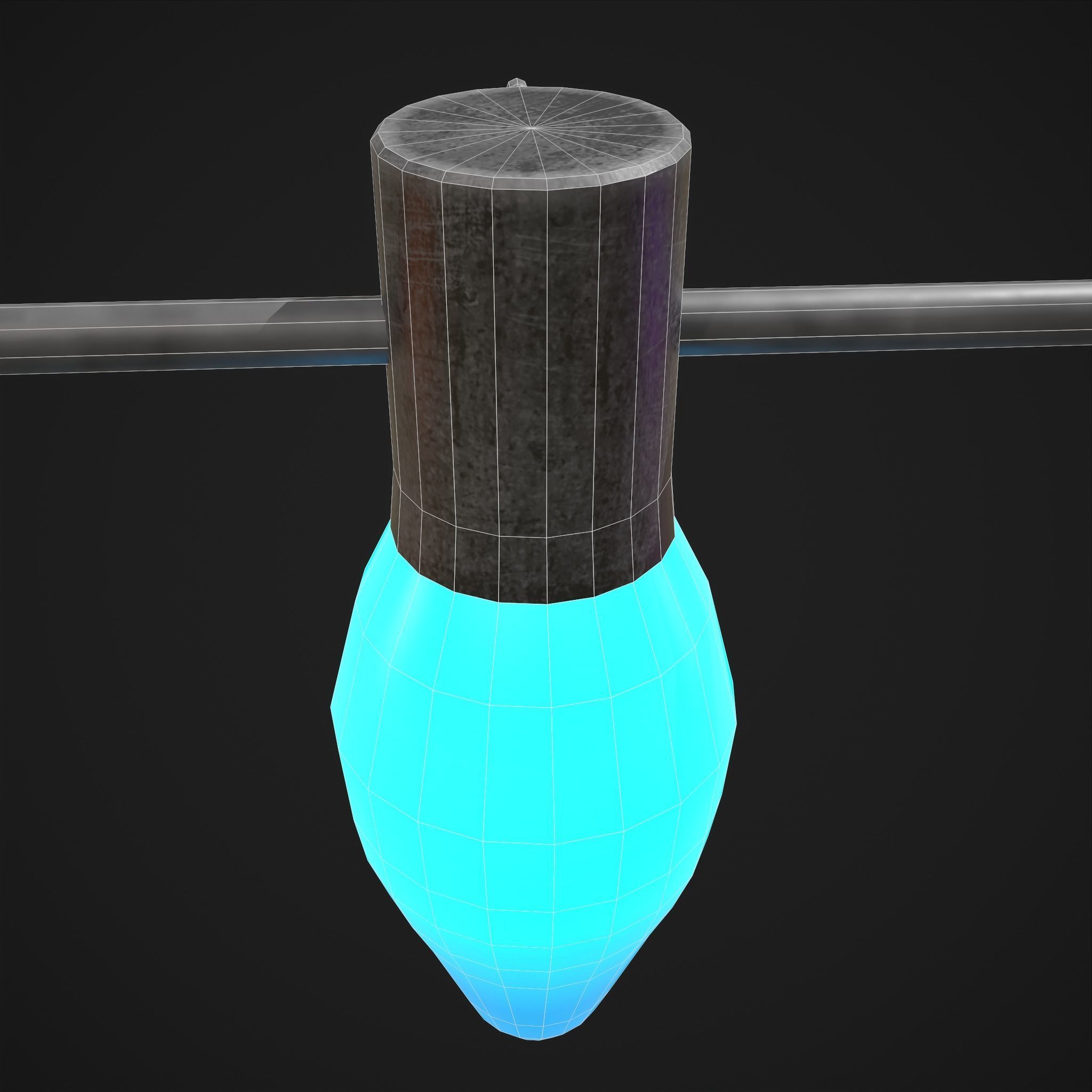 Christmas Lights  Low-poly 3D model_13