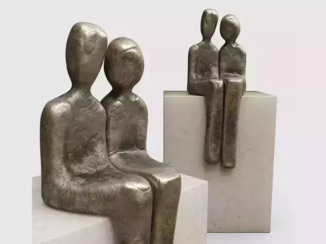 Lovers Figurine 3D model