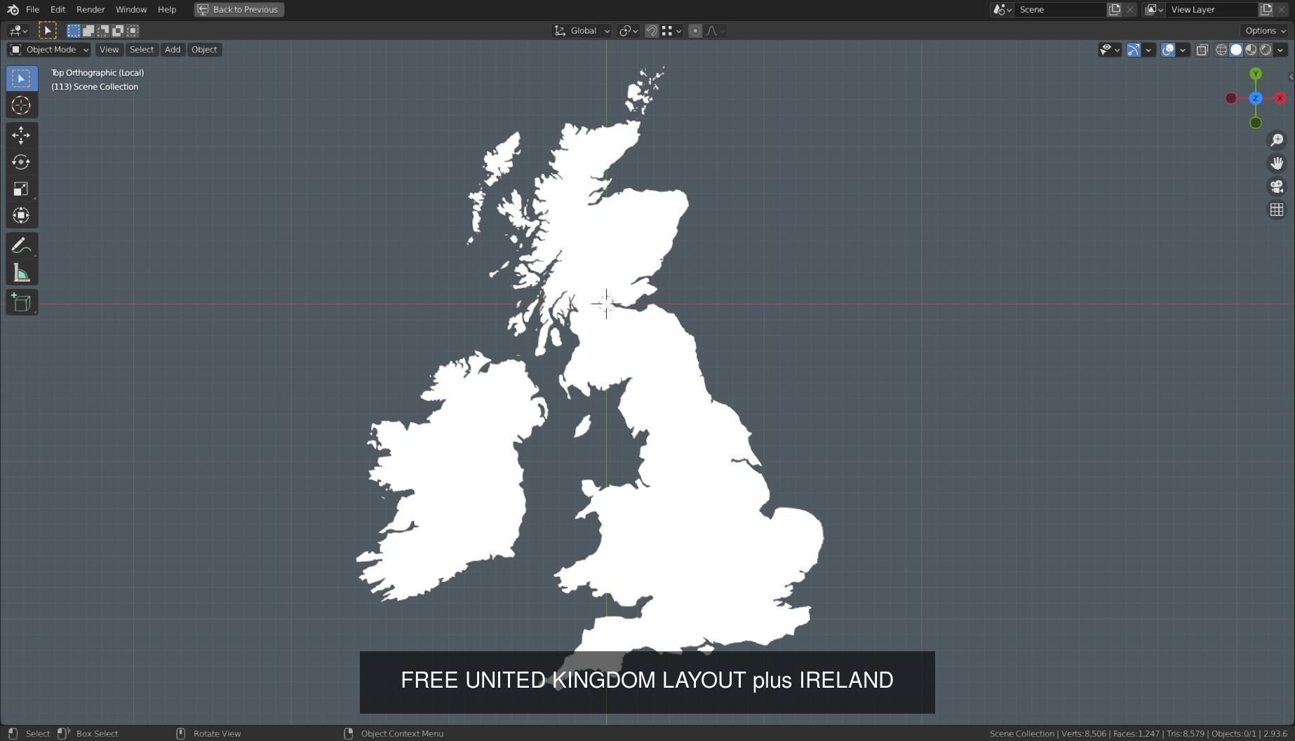3D MAPS BASE MESHES 3D Model Collection_15